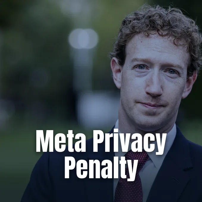 Mark Zuckerberg in a dark suit and tie looking forward outdoors with a blurred background.