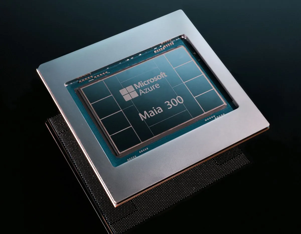Close view of the Maia 300 accelerator package.