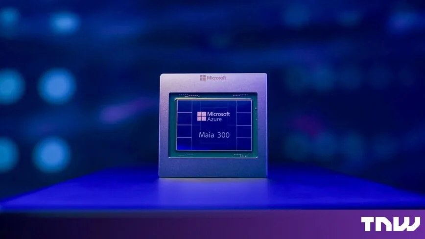 The Microsoft Maia 300 accelerator designed for cloud AI inference workloads.