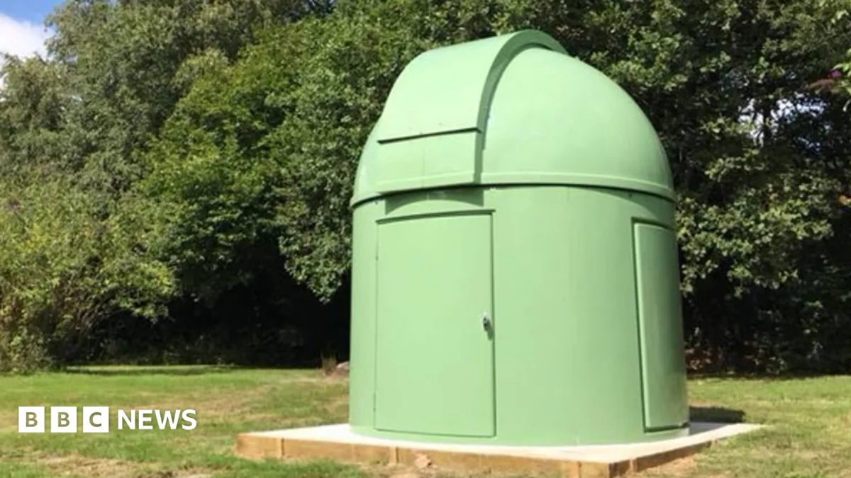 The white fibreglass dome approved for installation at Rodington Village Hall