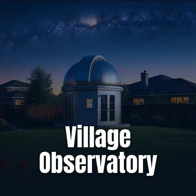 The fibreglass dome housing the Shropshire Astronomical Society mini-observatory