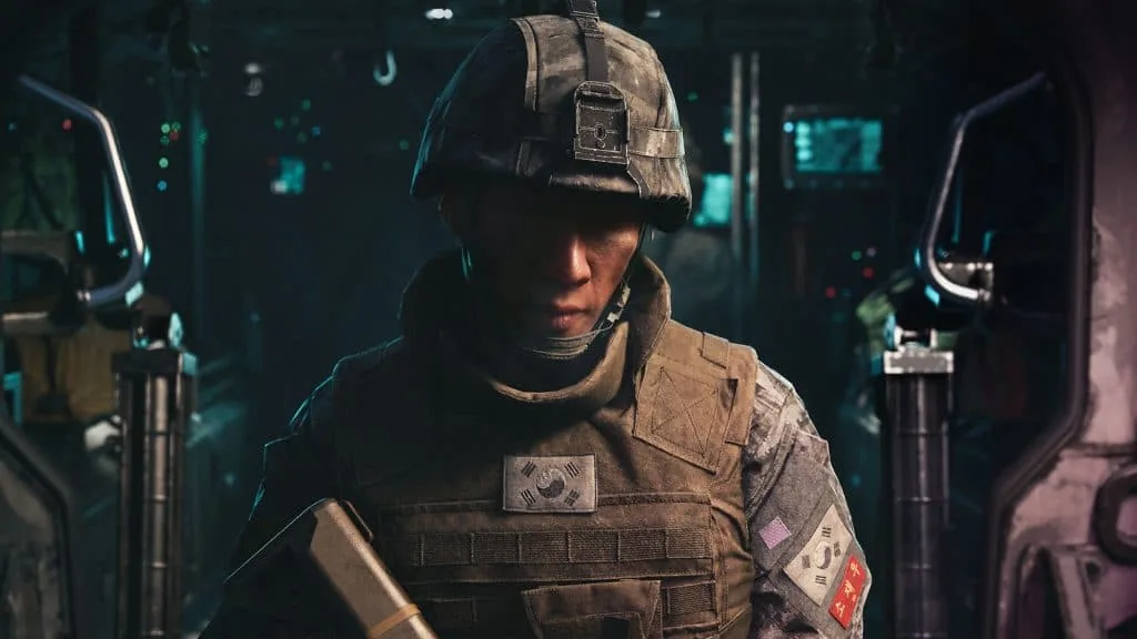 South Korean soldier depicted in Call of Duty