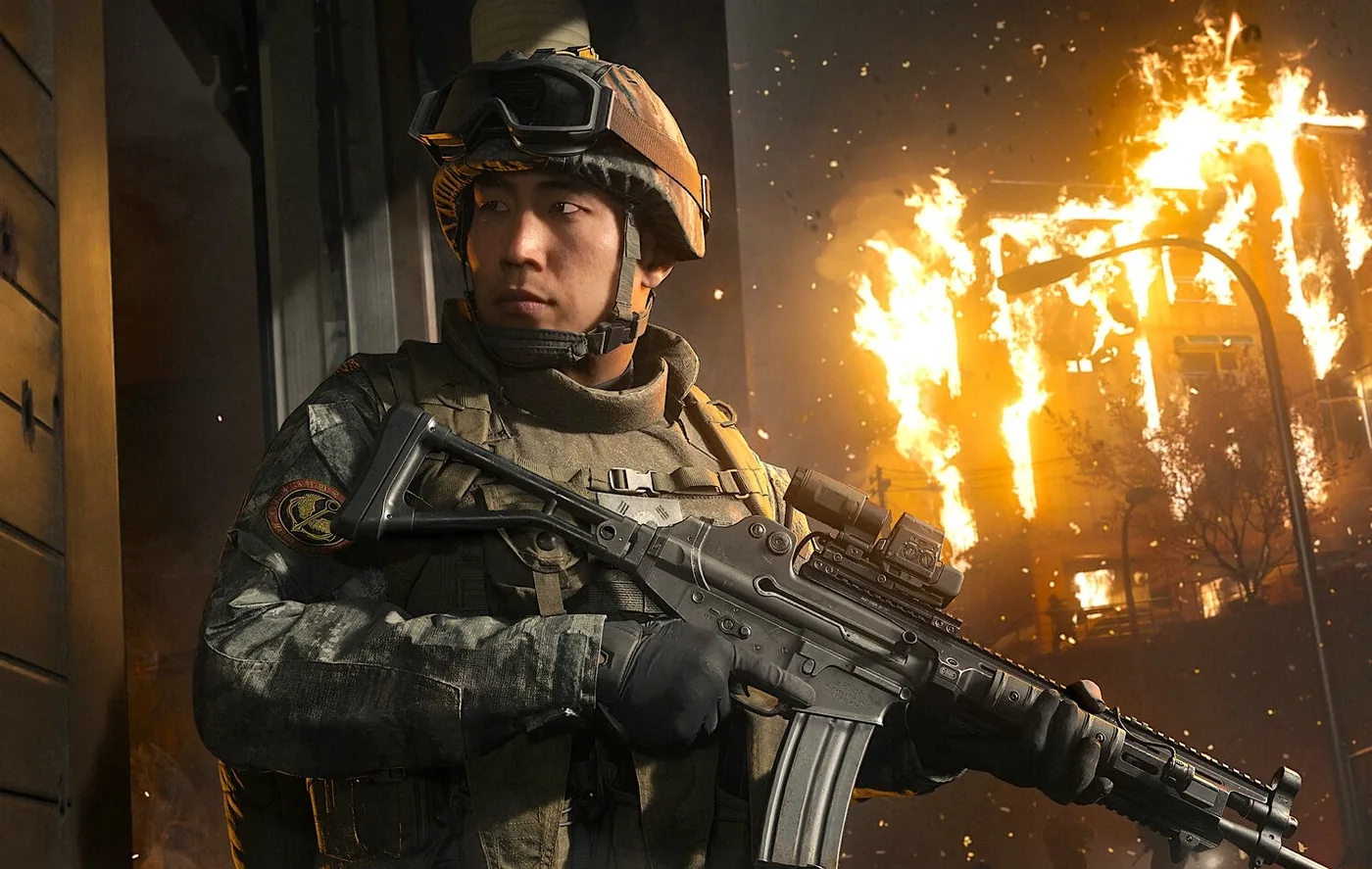Campaign gameplay sequence in Modern Warfare 4 YOLO mode