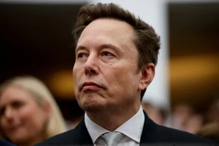 Elon Musk during discussions linked to Musk satellite talks and orbital technology.