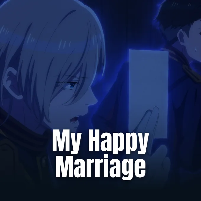 Promotional still from the My Happy Marriage anime special episodes trailer released by Kadokawa.