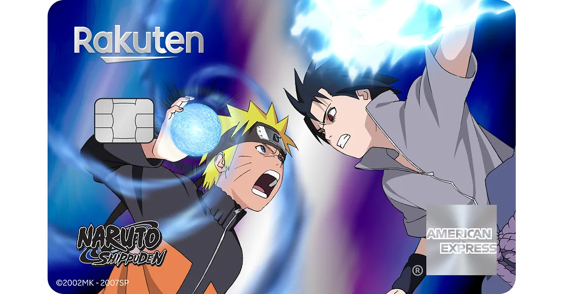 Front view of the Rakuten Naruto Shippuden card.