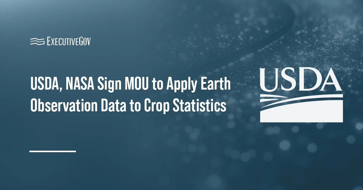 Satellite Earth observation data used for crop health monitoring.