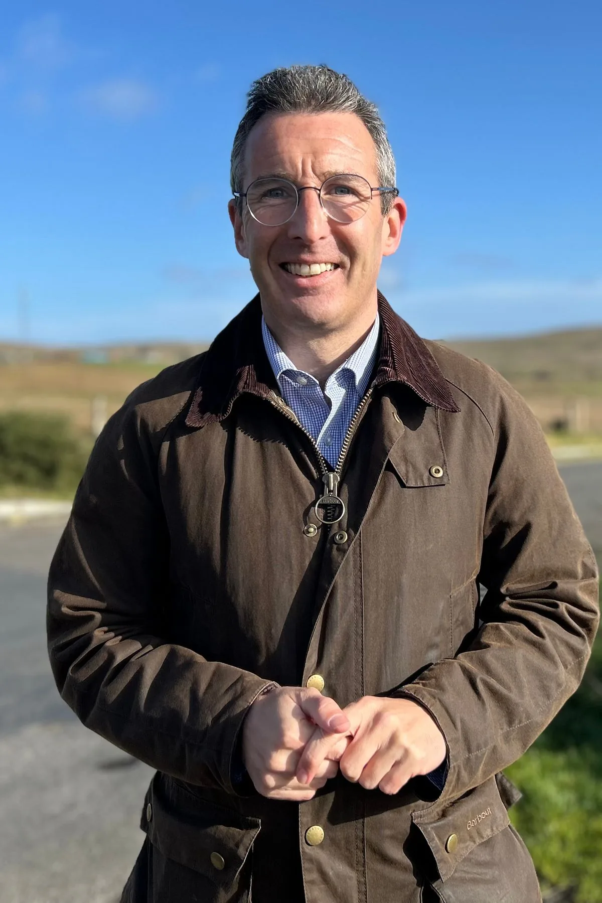 Environment Minister Andrew Muir on Black Mountain at the launch.