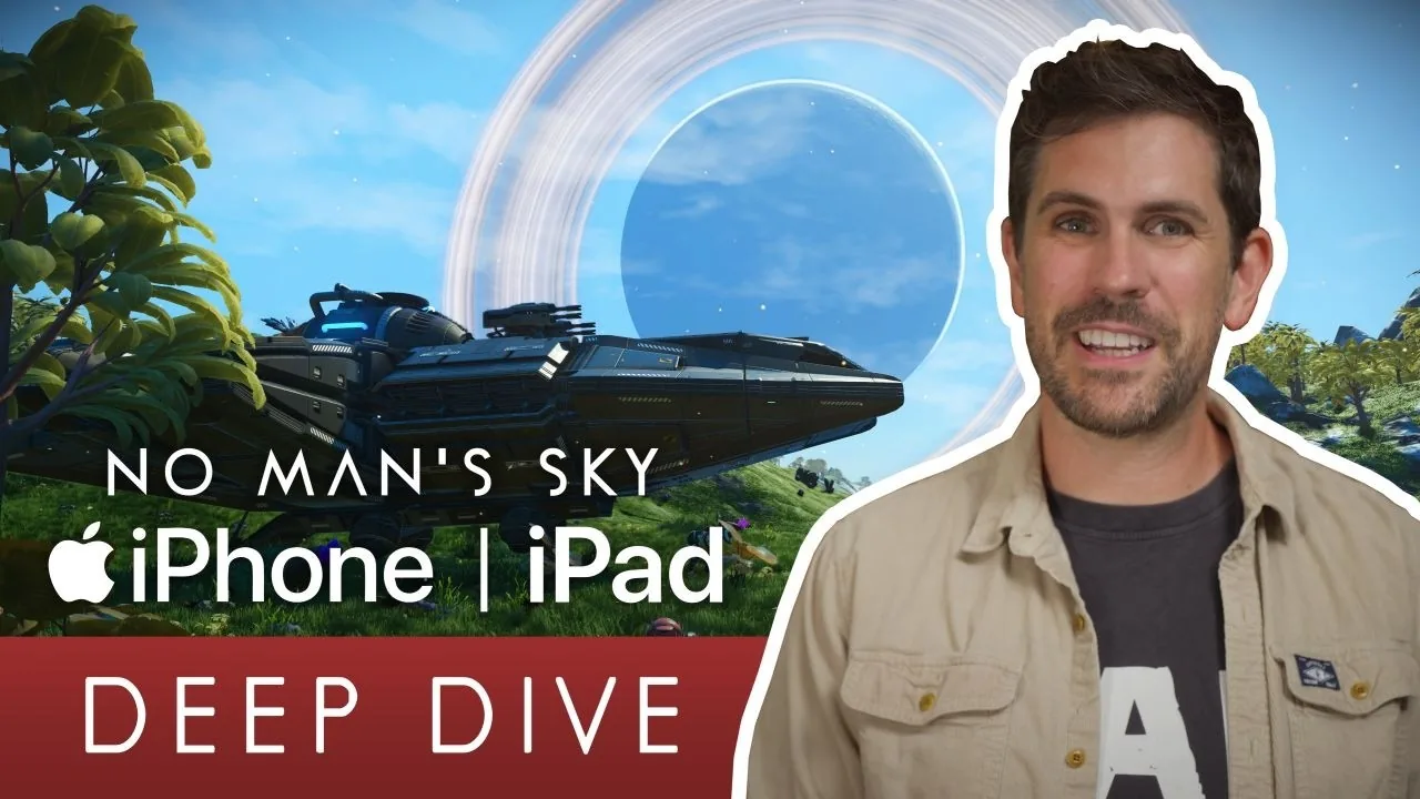 Video title card for the technical showcase of the upcoming mobile space exploration port.
