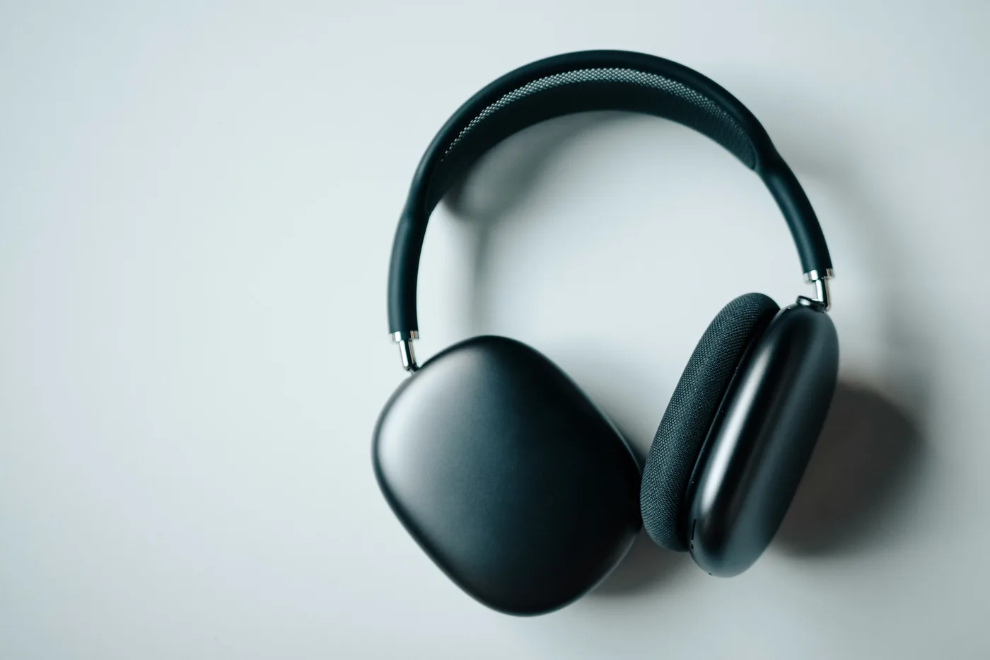 Black noise-cancelling headphones used in a surgical study