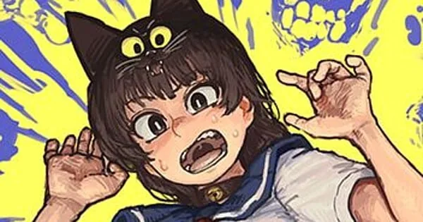 Promotional illustration for Chanta's exorcist comedy manga featuring Suzu and Puku
