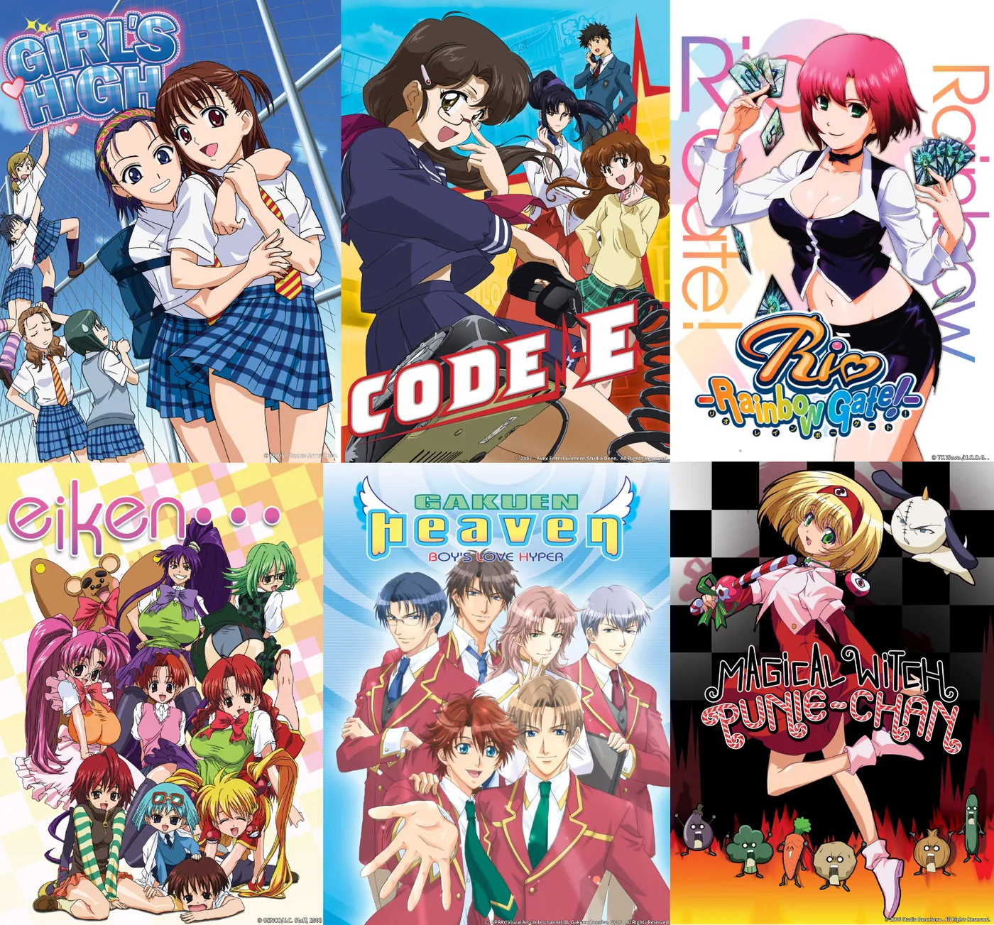OceanVeil anime banner displaying series licensed from Media Blasters.