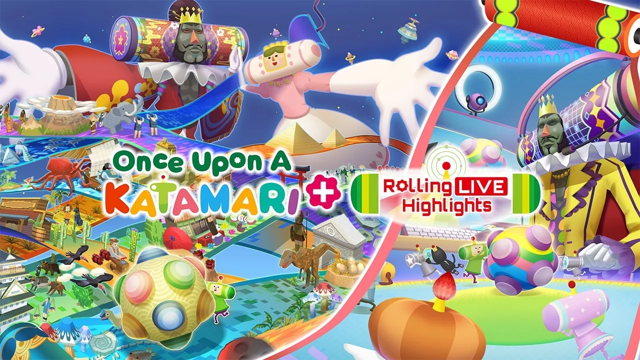 Title screen display for the Nintendo Switch 2 launch of Once Upon a Katamari.