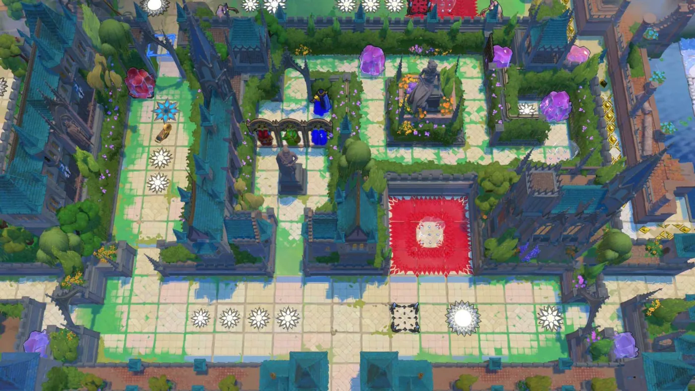 Gameplay capture from Order of the Sinking Star showing puzzle layout.