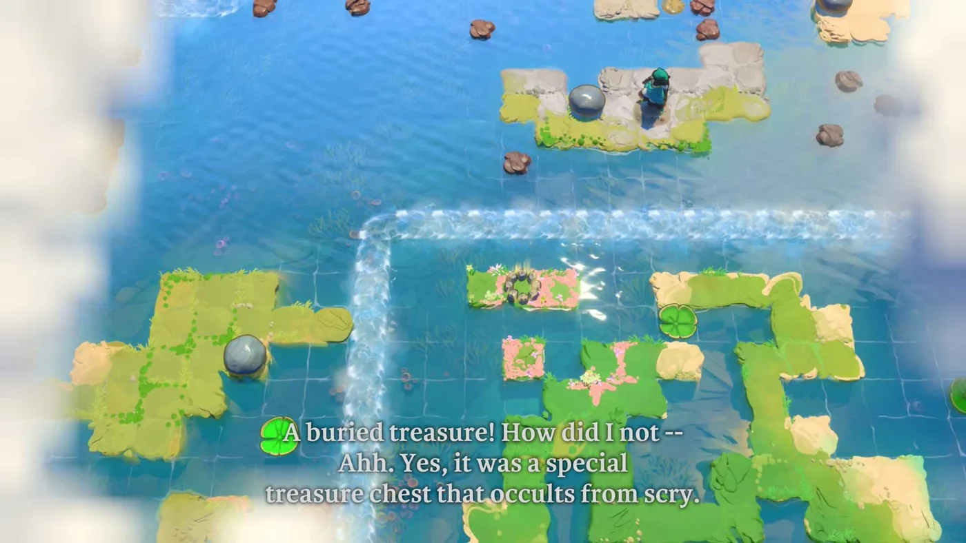 Complex puzzle chamber featuring multi-stage interactions.