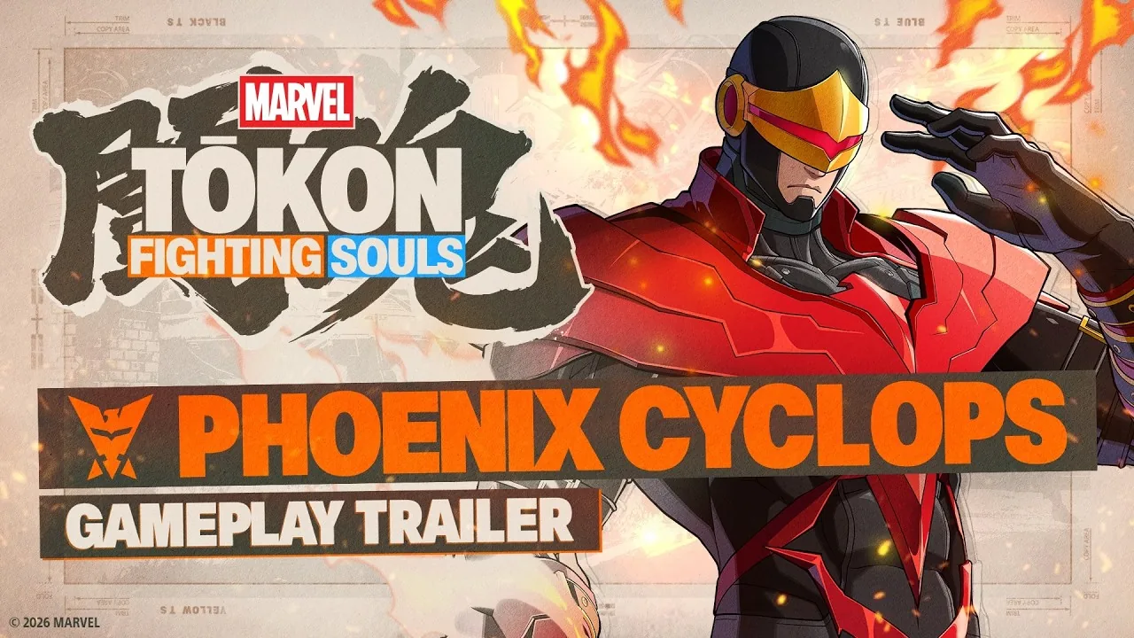 MARVEL Tōkon: Fighting Souls gameplay trailer thumbnail for Phoenix Cyclops.