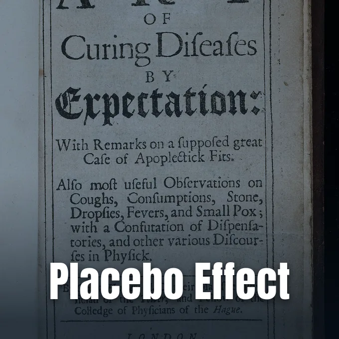 An antique title page of an old treatise about curing diseases by expectation.