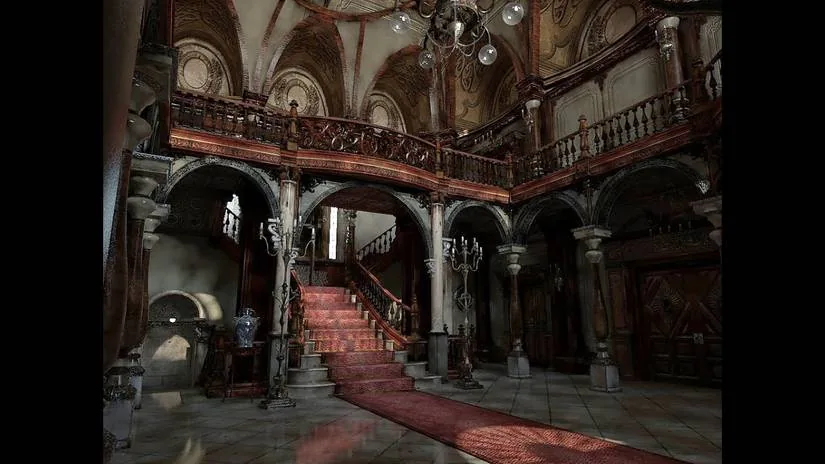 Exterior view of the Spencer Mansion from Resident Evil.