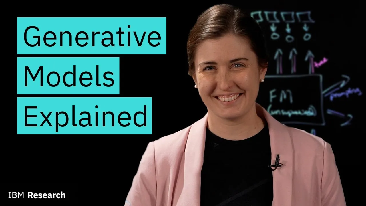 Video presentation discussing generative artificial intelligence models