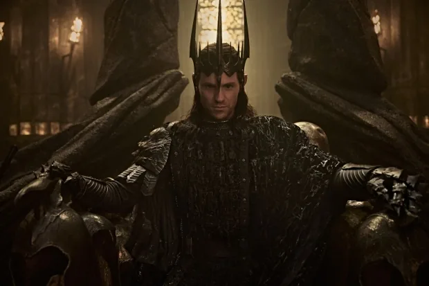 Charlie Vickers as Sauron in official series photography.