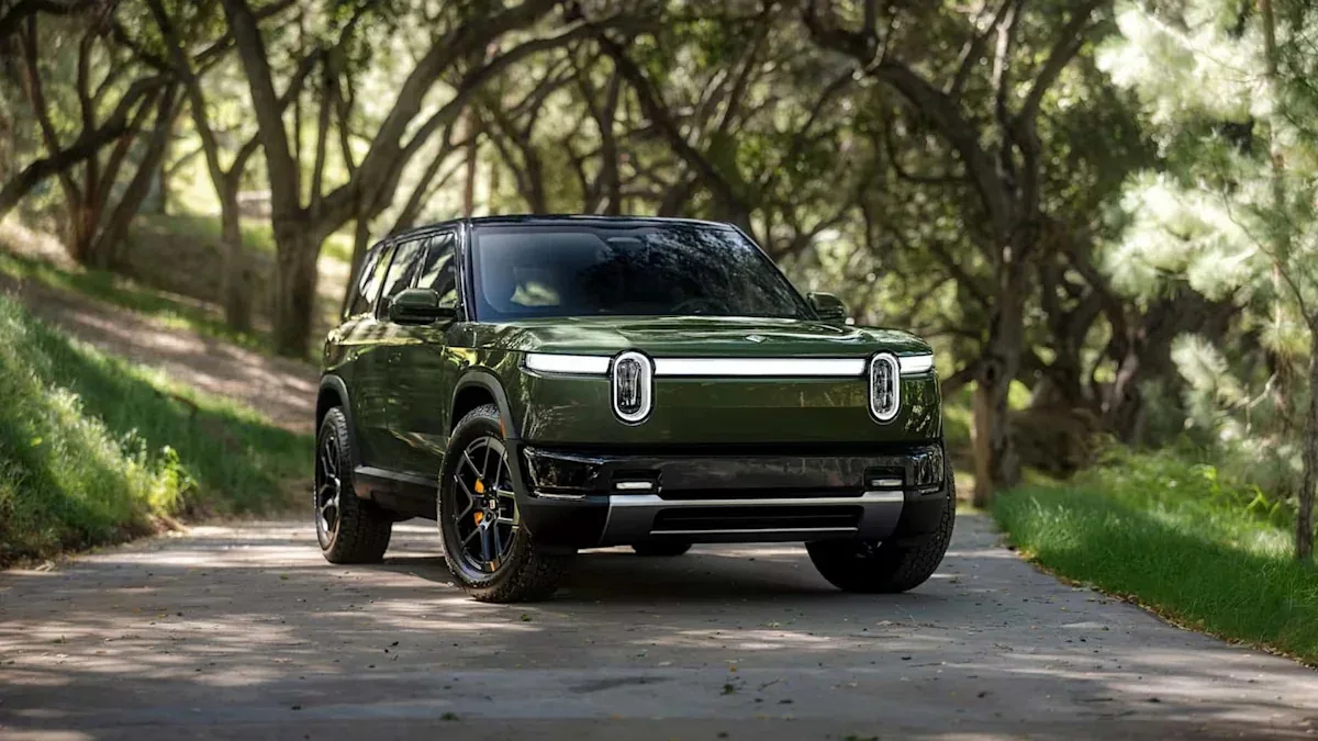 Rivian electric vehicle fleet tracking strong quarterly Rivian sales numbers across retail segments.