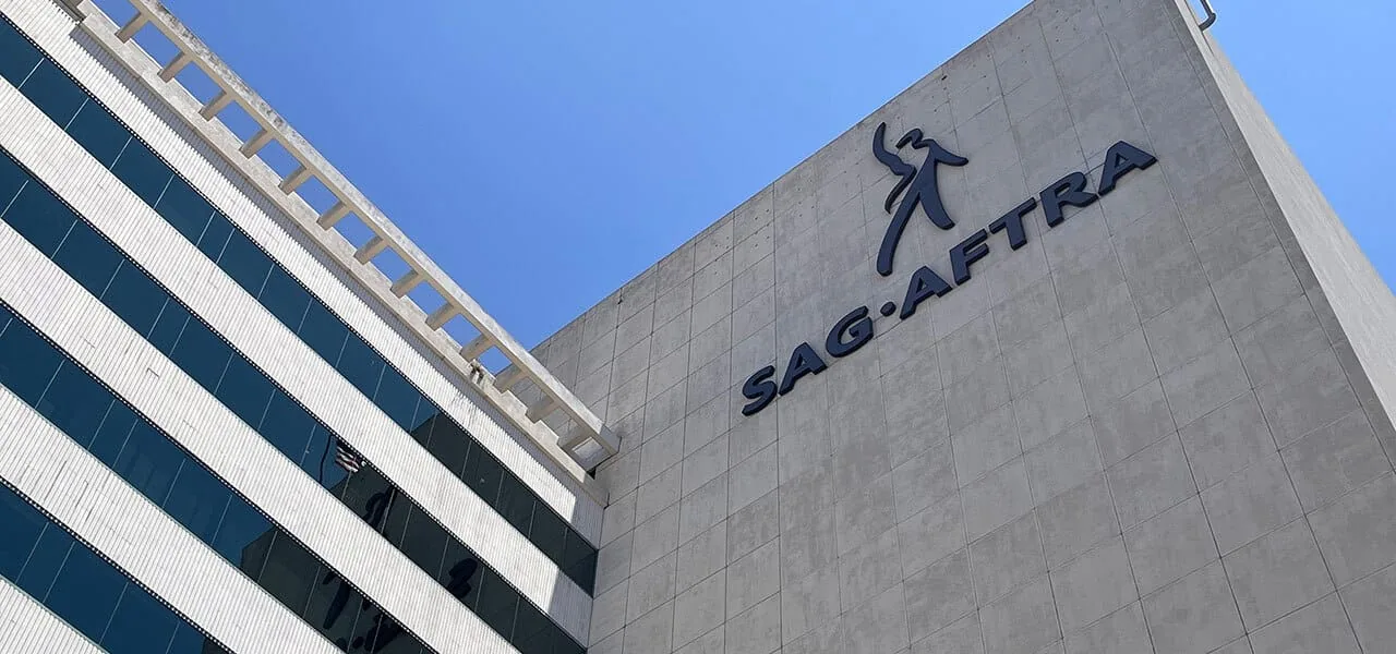 SAG-AFTRA animation agreement voting announcement banner.
