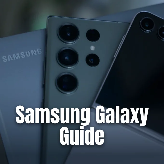 Multiple modern Samsung Galaxy smartphones stacked together showcasing their camera modules and hardware design.