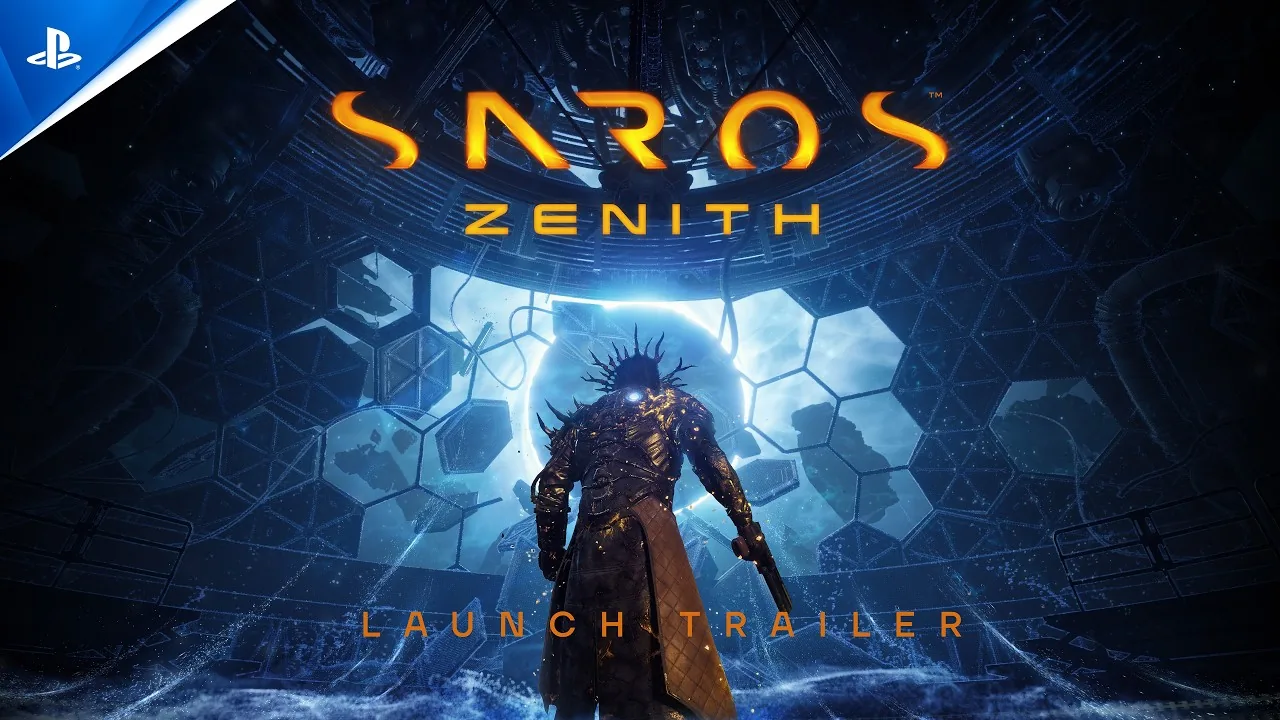 Saros Zenith update launch trailer frame on PlayStation 5