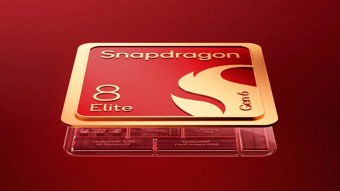 Snapdragon 8 Elite Extreme Gen 6 chipset design promotional visual.