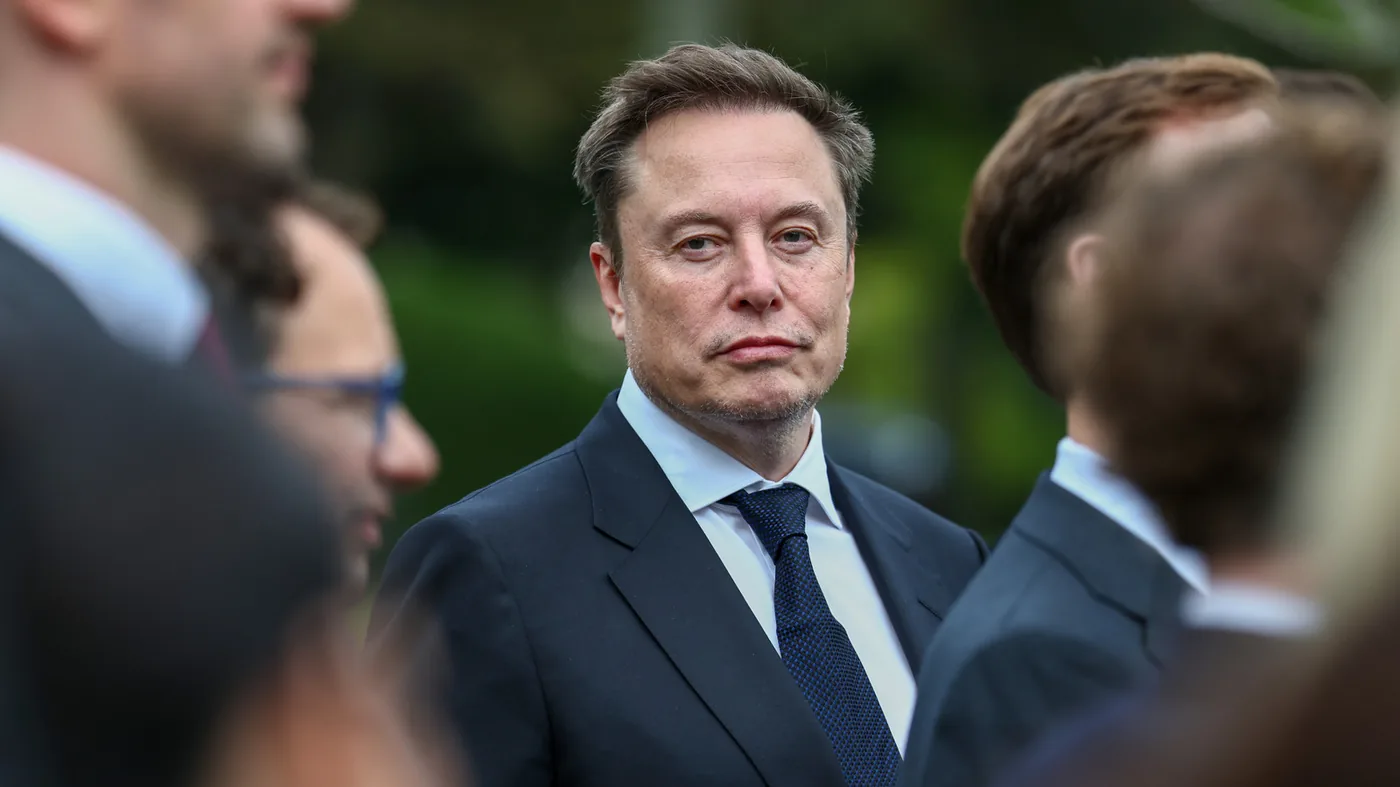 SpaceX and Tesla corporate logos graphic