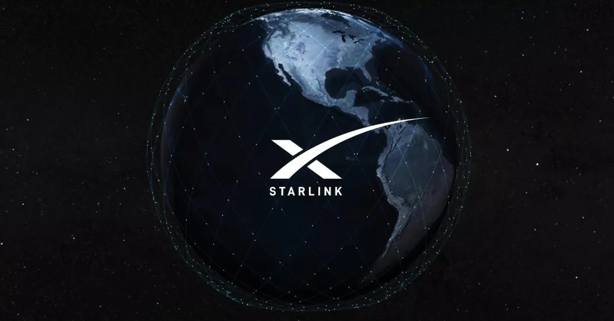 SpaceX Starlink satellite dish terminal pointing skyward.