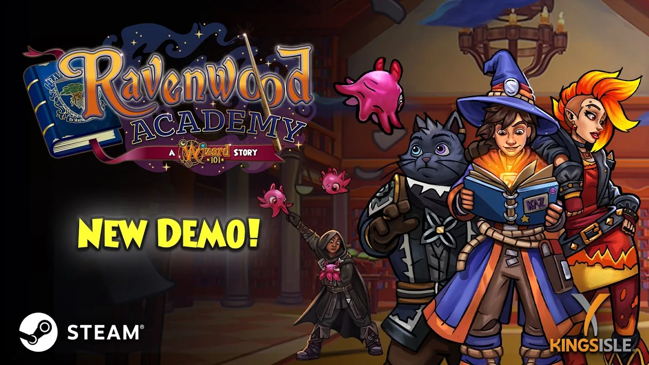 Gameplay trailer still from Ravenwood Academy: A Wizard101 Story.