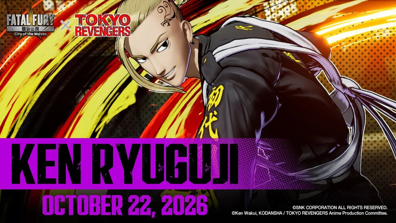 Ken Ryuguji character reveal gameplay screenshot for Fatal Fury: City of the Wolves.