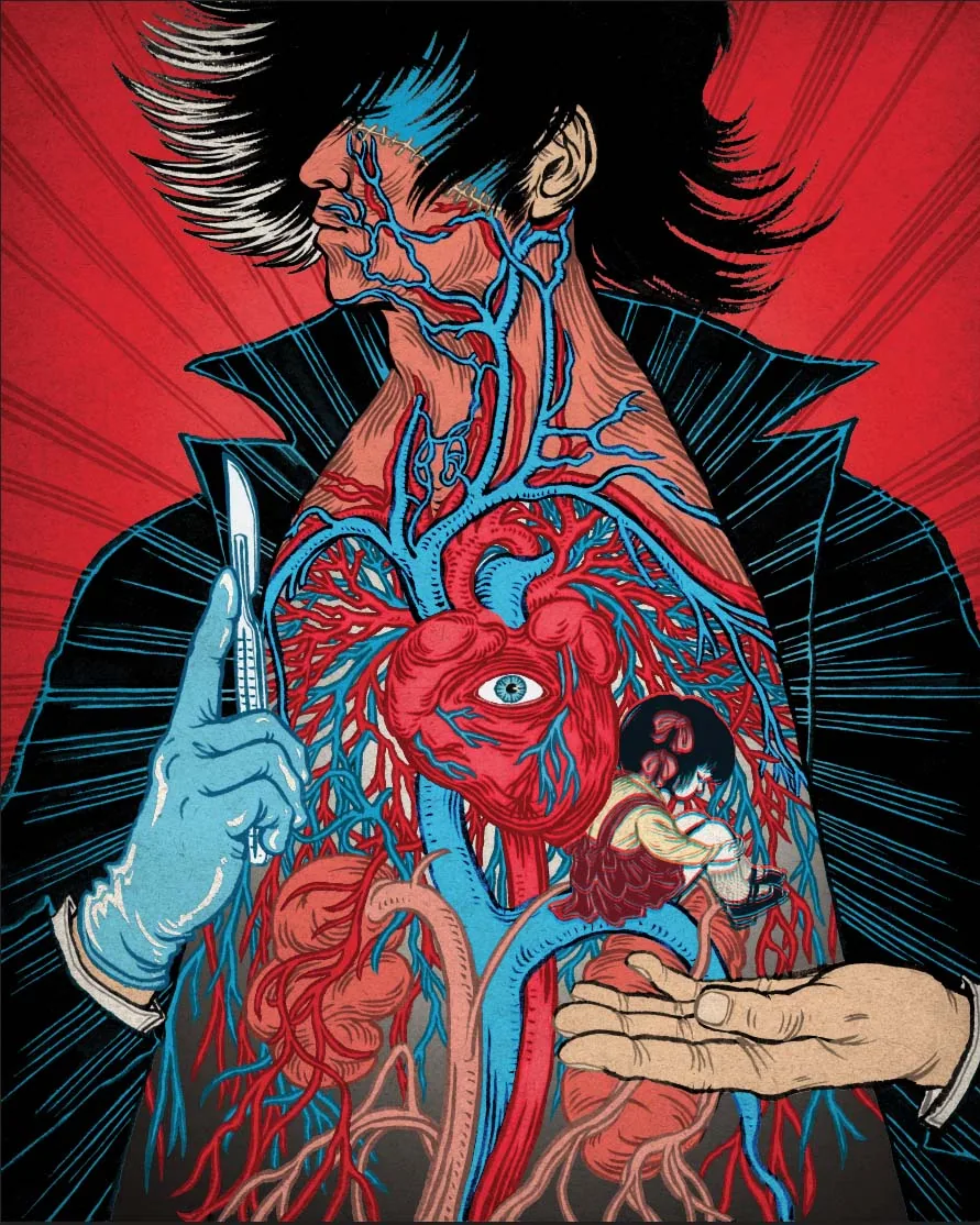 Black Jack tribute artwork created by illustrator Yuko Shimizu.