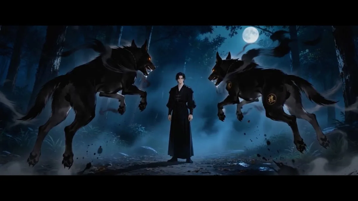 Seol Jin surrounded and attacked by wolves