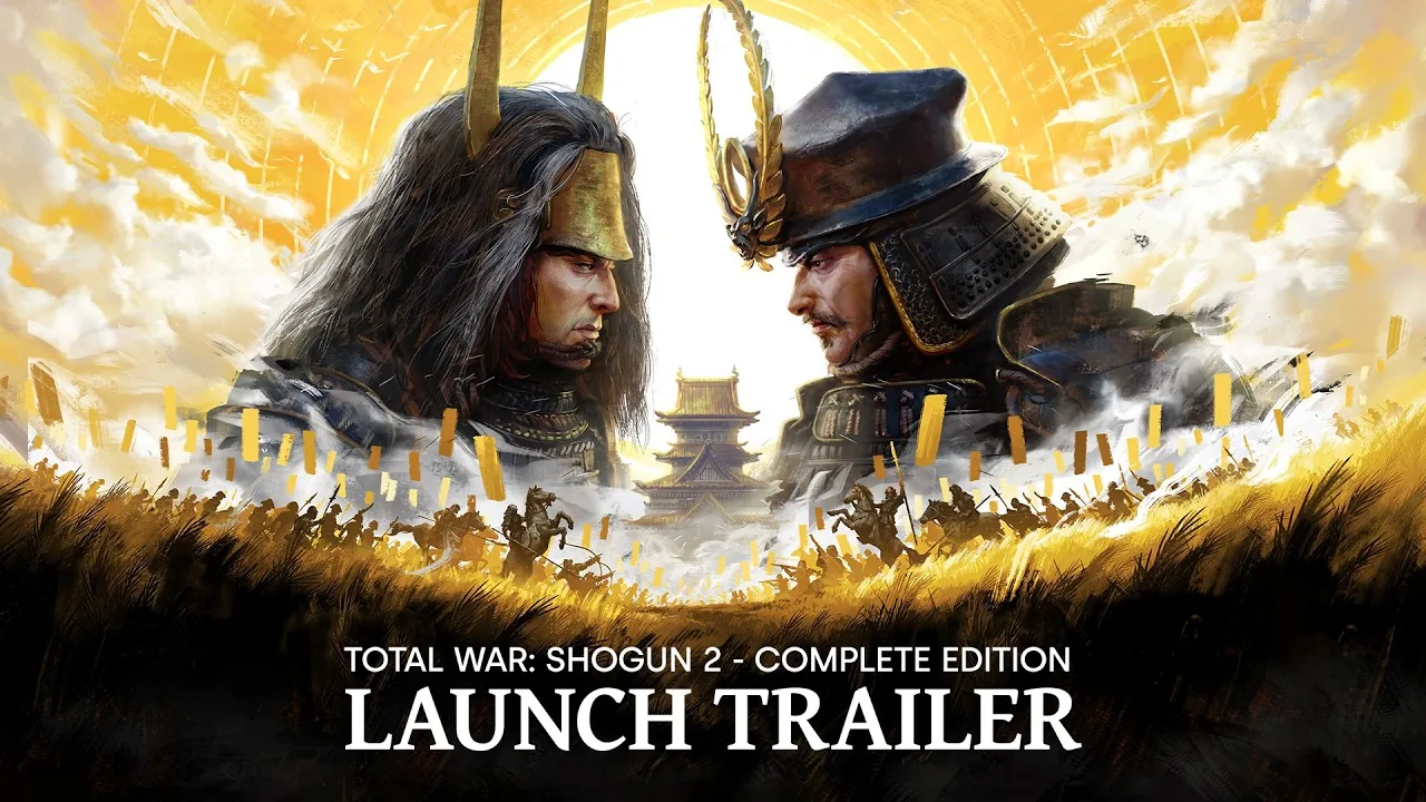 Launch trailer title screen for Total War: Shogun 2 Complete Edition.