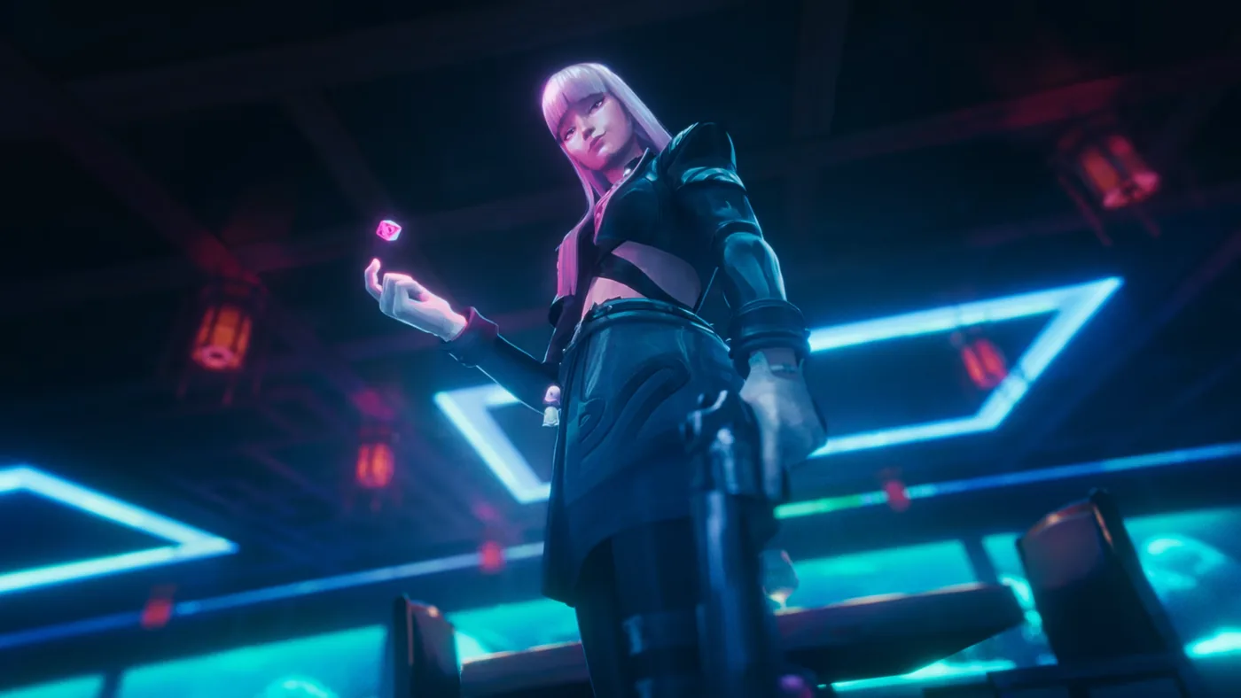 Valorant agent Hush featured in the Rise and Fall character trailer.