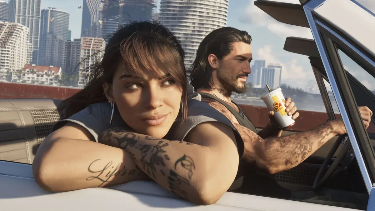 Grand Theft Auto 6 promotional artwork representing the shift toward digital-only releases.