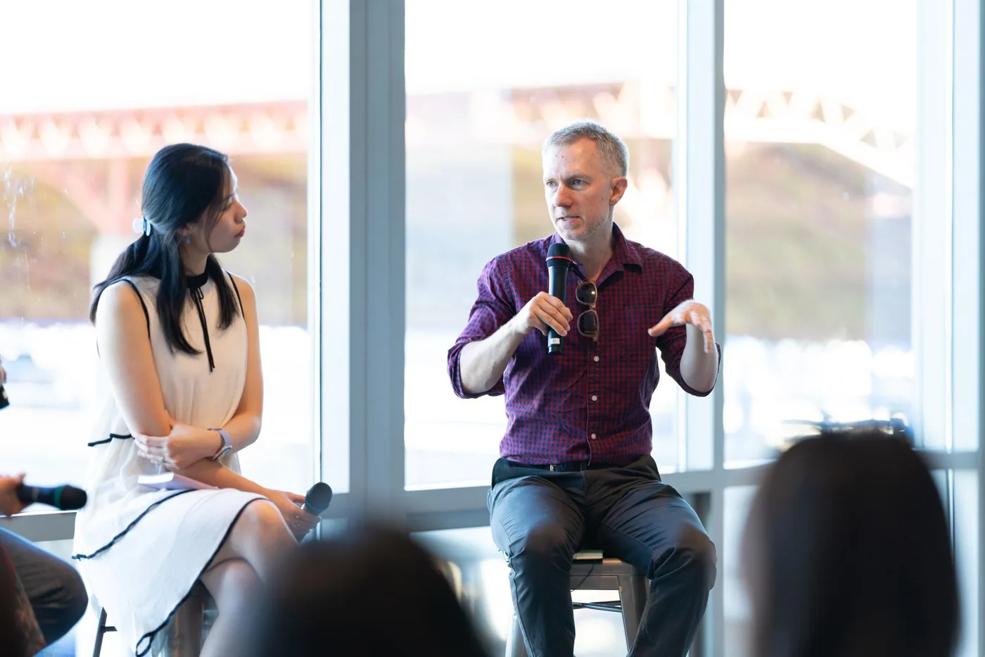 Panelists discussing artificial intelligence during an event in San Francisco.