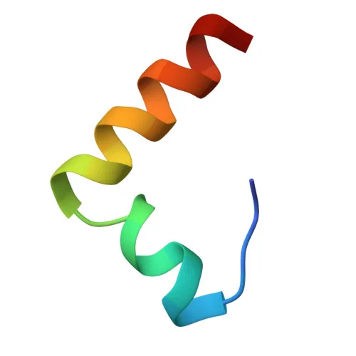 NMR solution structure of glucagon antagonist in lipid micelles.