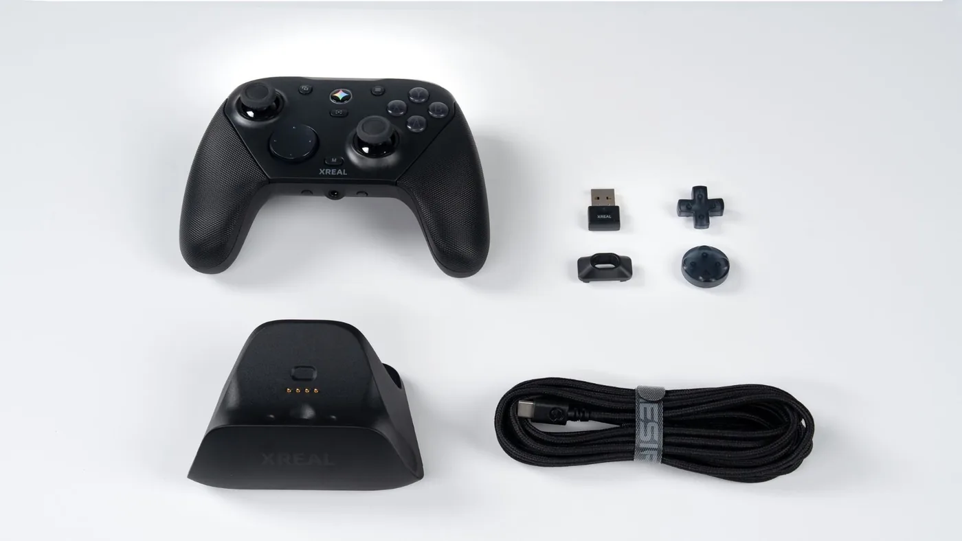 Wireless gaming controller developed with GameSir for XREAL glasses