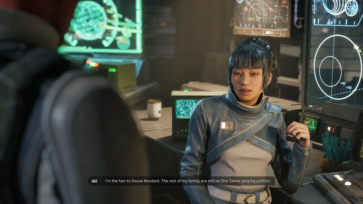 Jae speaks with squadmates between missions in Star Wars Zero Company.